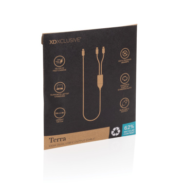Logo trade firmakingi pilt: Terra 100W RCS kahekordne USB-C väljundkaabel