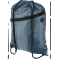 Oriole RPET-ist pingutusnööriga kott lukuga esitaskuga 5L, Hale Blue