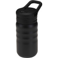 Knox 350 ml RCS taaskasutatud topeltseinaga roostevabast terasest spordipudel klapiga, Must