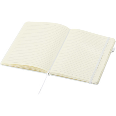 Logo trade firmakingituse pilt: Liss A5 formaadis taaskasutatud plastist kõvakaaneline märkmik
