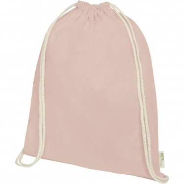 Logotrade mainostuote tuotekuva: Orissa 100 g/m² organic cotton drawstring bag 5L