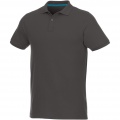 Beryl short sleeve men's organic recycled polo, Myrskyn harmaa