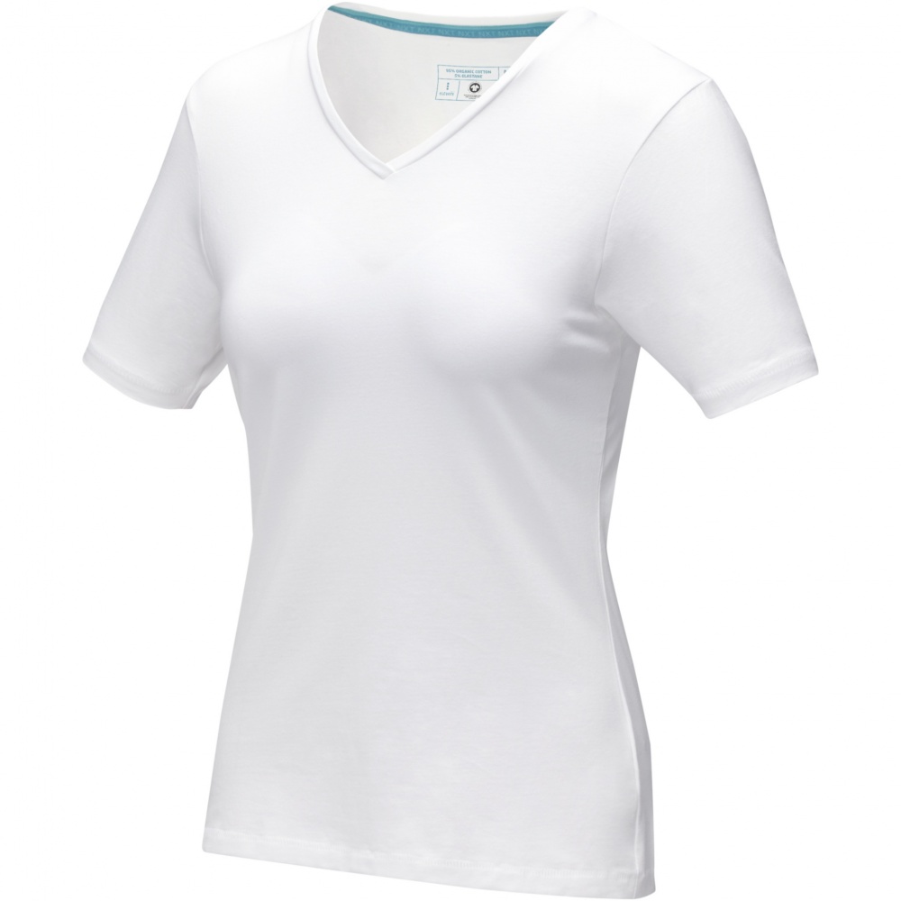 Logotrade liikelahjat mainoslahjat tuotekuva: Kawartha short sleeve women's organic V-neck t-shirt