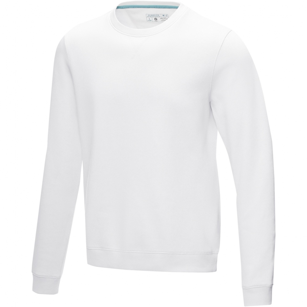 Logo trade mainoslahja ja liikelahja tuotekuva: Jasper men’s organic recycled crewneck sweater