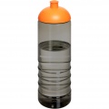 H2O Active® Eco Treble 750 ml:n urheilujuomapullo kupukannella , Puuhiili / appelsiini