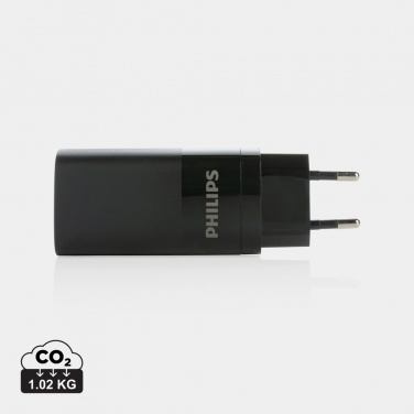 Logo trade liikelahjat tuotekuva: Philips 65 W erittäin nopea PD 3-porttinen USB-laturi