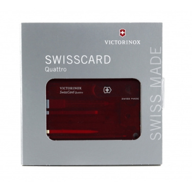 Logotrade mainoslahja ja liikelahja kuva: SwissCard Quattro Victorinox