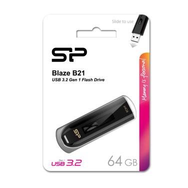 Logotrade mainoslahja tuotekuva: Pendrive Silicon Power Blaze B21 3.1