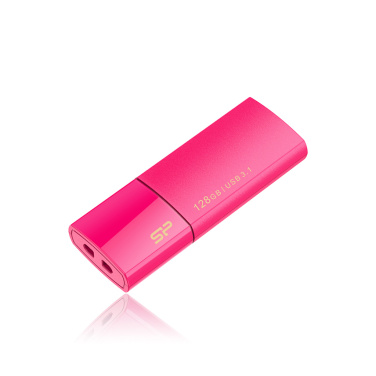 Logotrade liikelahja mainoslahja kuva: Pendrive Silicon Power 3.0 Blaze B05, pinkki