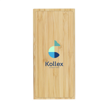 Logo trade liikelahjat tuotekuva: Bamboo 8000 Wireless Powerbank langaton laturi