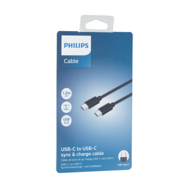 Logo trade liikelahjat mainoslahjat kuva: Philips-kaapeli USB-C - USB-C