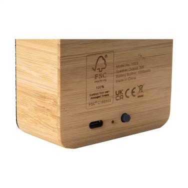 Logotrade liikelahja tuotekuva: Sonido 5W Bamboo langaton kaiutin