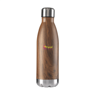 Logo trade mainoslahja kuva: Topflask Wood 500 ml juomapullo