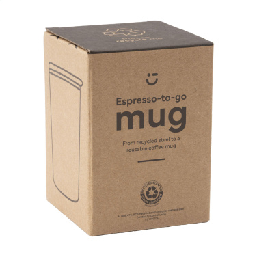 Logo trade mainoslahjat ja liikelahjat kuva: Espresso-to-Go Muki RCS kierrätettyä terästä 170 ml