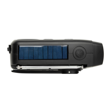 Logotrade mainoslahja ja liikelahja kuva: RescueWave hätätilaradio, valmistettu RCS-kierrätysmuovista.