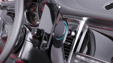 Logo trade liikelahja kuva: PowerCruze RCS, 15 W magneettinen auton latausteline