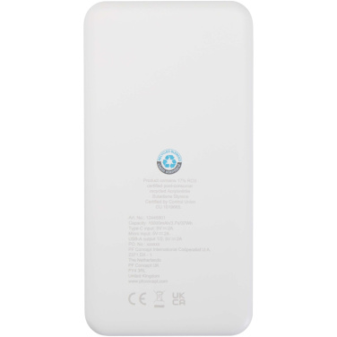 Logo trade mainoslahjat tuotekuva: Intan 10 000 mAh:n ja 10 W:n varavirtalähde kierrätetystä muovista