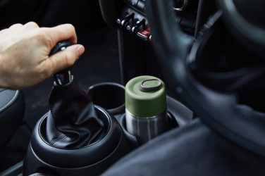 Logo trade mainostuotet tuotekuva: Musta+Blum-eristetty matkamuki ruostumatonta terästä