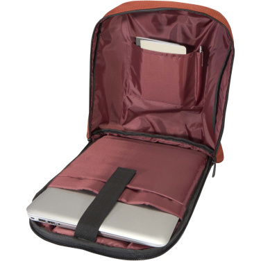 Logo trade mainoslahja ja liikelahja tuotekuva: Luma GRS-kierrätetystä materiaalista valmistettu  varkaudenestoreppu 15 tuuman kannettavalle tietokoneelle 10 litraa