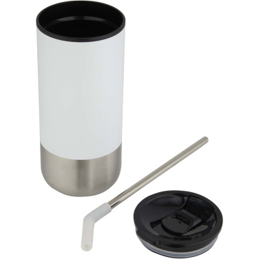 Logotrade liikelahja tuotekuva: Grayson 480 ml:n RCS-kierrätetty, eristetty juomamuki pillillä