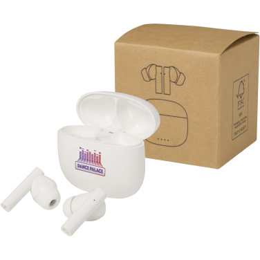 Logo trade mainoslahjat tuotekuva: Alterf kierrätysmuovista valmistetut langattomat True Wireless Bluetooth® -kuulokkeet silikonisilla korvasovittimilla