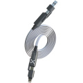 SCX.design C58 60 W:n magneettinen litteä latauskaapeli, Harmaa