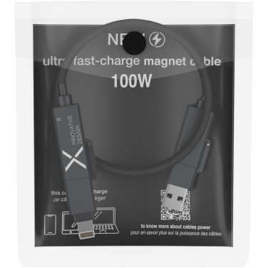 Logotrade mainostuotet kuva: SCX.design C59 100 W:n magneettinen silikonilatauskaapeli