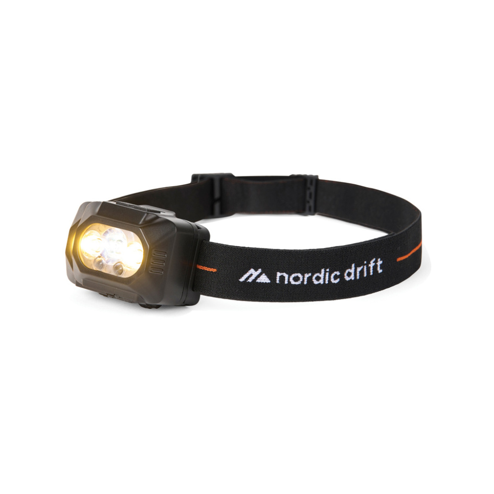 Logo trade mainoslahja ja liikelahja tuotekuva: Nordic Drift Everest -kaksoisakkuinen otsalamppu