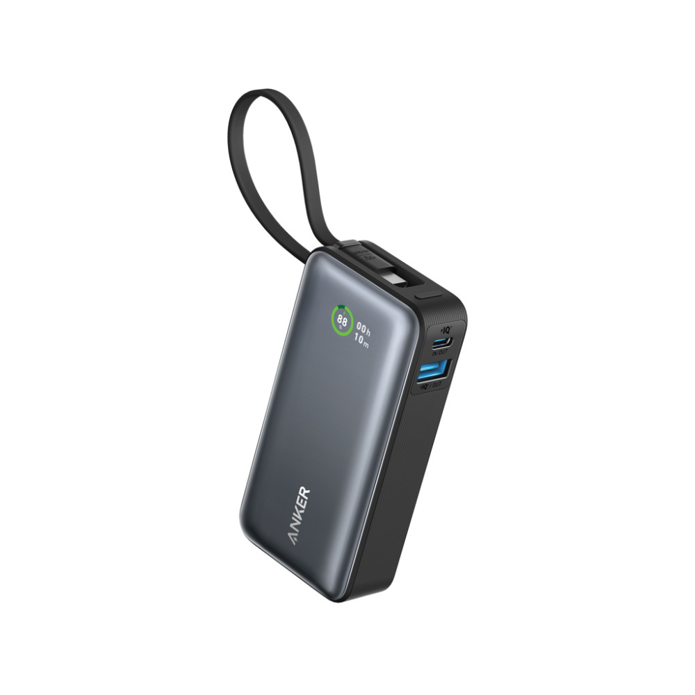 Logotrade mainoslahja tuotekuva: Anker Nano 30 W -varavirtalähde USB-C-kaapelilla