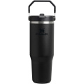 Stanley IceFlow™ 2.0 890 ml eristetty ruostumattomasta teräksestä valmistettu juomapullo, jossa on kääntyvä pilli, Musta