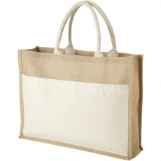 Mumbay medvilninis kišeninis džiuto krepšys 18L