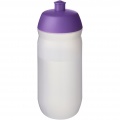 HydroFlex™ skaidrus 500 ml išspaudžiamas sportinis buteliukas, Violetinė / Matinis skaidrus