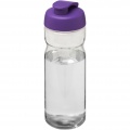 H2O Active® Base Tritan™ 650 ml sportinis buteliukas su atverčiamu dangteliu, Skaidrus skaidrus / violetinis