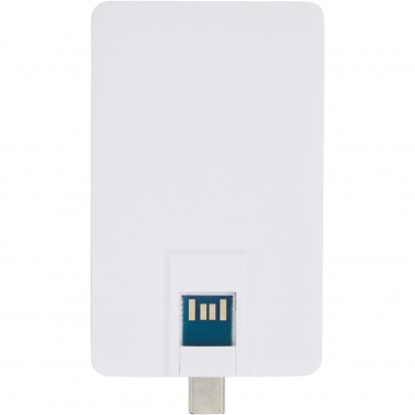 Logotrade dovana nuotrauka: Duo plonas 32 GB USB diskas su Type-C ir USB-A 3.0