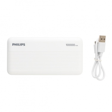 Logotrade reklaminiai produktai nuotrauka: Philips 10 000 mAh plonas maitinimo blokas