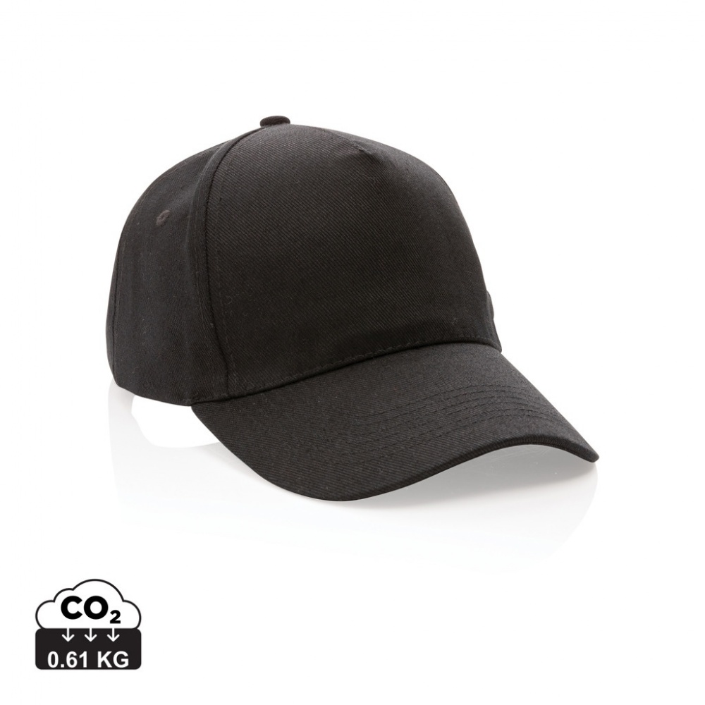 Logotrade dovana nuotrauka: Impact 5-panel 280gr Perdirbtos medvilnės kepuraitė su AWARE™ žymekliu