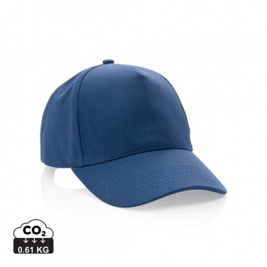 Logotrade dovana nuotrauka: Impact 5-panel 280gr Perdirbtos medvilnės kepuraitė su AWARE™ žymekliu