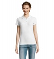 PEOPLE WOMEN POLO 210g, Baltas