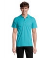 SPRING II MEN Polo 210g, Atolas mėlynas