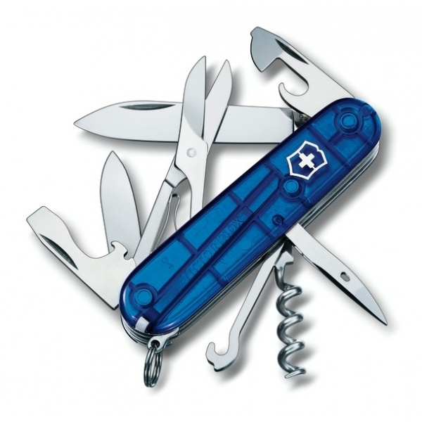 Logotrade firminės dovanos nuotrauka: Kišeninis peilis Climber skaidrus Victorinox