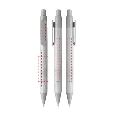 Logotrade dovana nuotrauka: Bamboo Wheat Pen kviečių šiaudų tušinukas