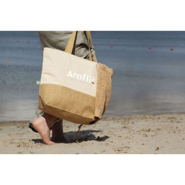 Logotrade reklaminiai produktai nuotrauka: „Cancun Beachbag“ ekologiška medvilnė (320 g/m²)