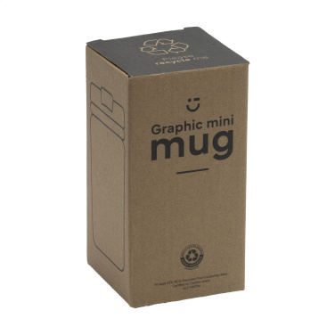 Logotrade reklaminės dovanos nuotrauka: Graphic Mini Mug RCS Recycled Steel 250 ml termopuodelis