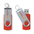 USB Twist iš sandėlio 8 GB, raudona