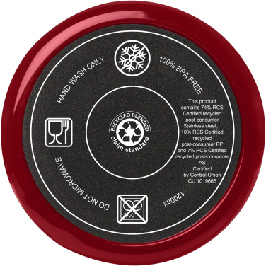 Logotrade firminės dovanos nuotrauka: Melbourne 1200 ml RCS sertifikuota izoliuota stiklinė su šiaudais