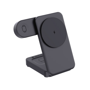 Logotrade firminės dovanos nuotrauka: Urban Vitamin Arcadia RCS plastikinis 15W 3in1 magnetinis įkroviklis