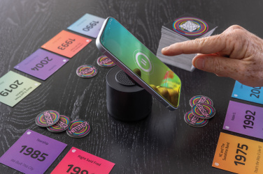 Logotrade dovana nuotrauka: „Magpulse RCS“ perdirbto plastiko 3 W garsiakalbis su magnetiniu laikikliu