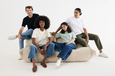 Logotrade reklaminiai produktai nuotrauka: IQONIQ Nikko sunkūs perdirbtos medvilnės marškinėliai