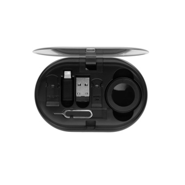 Logotrade reklaminiai produktai nuotrauka: „Chargevix RCS“ plastikinis daugiafunkcis 60 W įkrovimo rinkinys