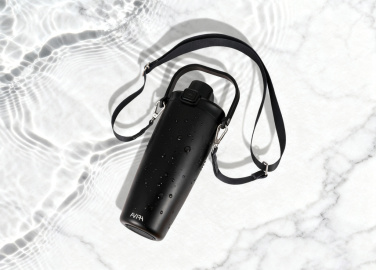 Logotrade reklaminiai produktai nuotrauka: Avira Ayala RCS nerūdijančio plieno duosip užrakinamas krepšys per petį